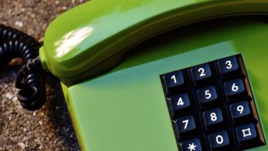 list of nine phone numbers